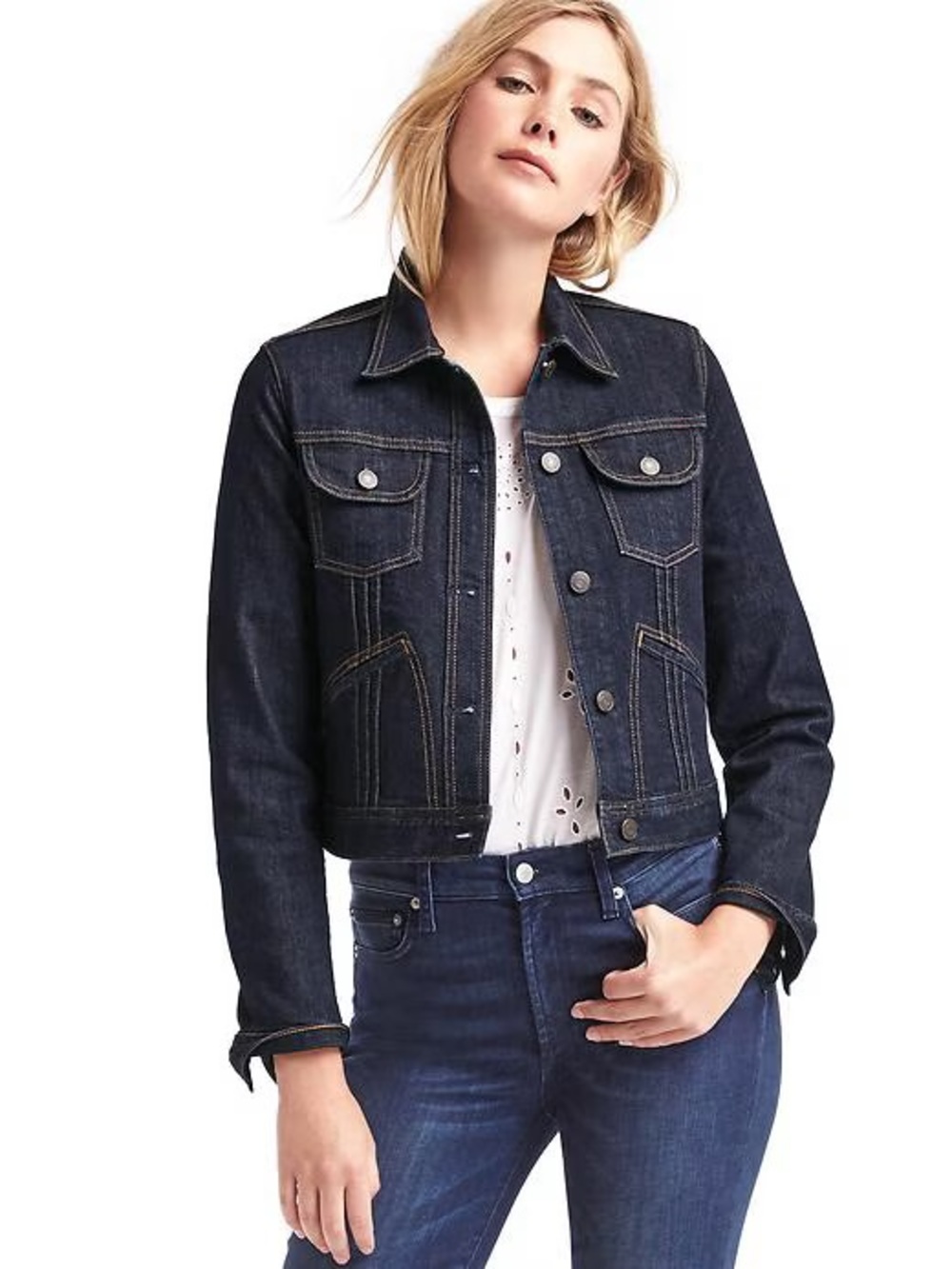 GAP Dark Indigo Jean Jacket - Women's Trucker